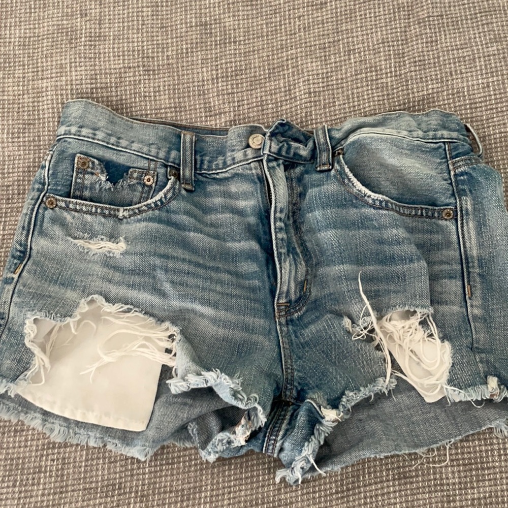 Vintage high-rise denim shorts